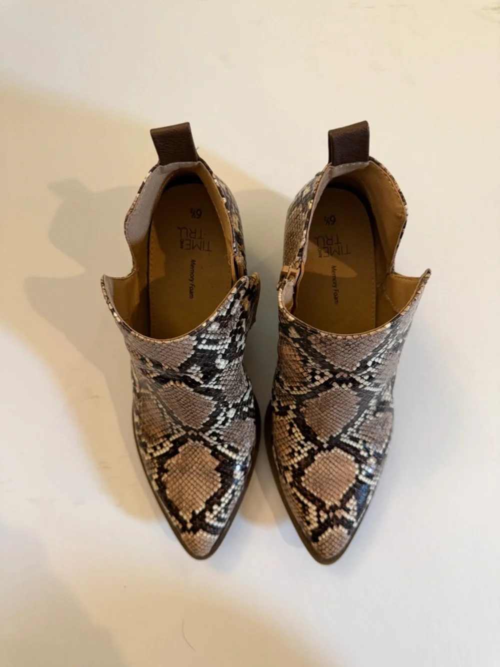 Python Print Ankle Booties - Picture 4 of 7